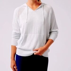 EUC - Athleta Evergreen Long Sleeve Hooded Sweater - Size L
